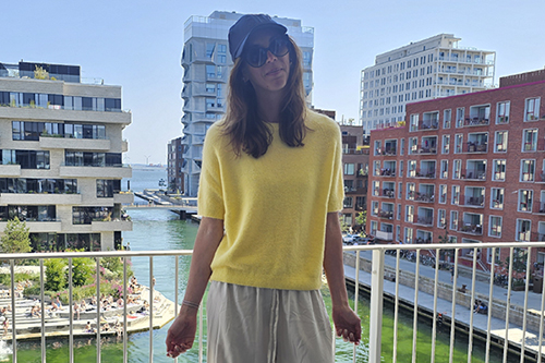 Alpaca Sweater by Moretti Milano Yellow color